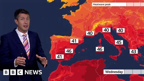 How Hot Will It Get In Southern Europe Heatwave Today Bbc News