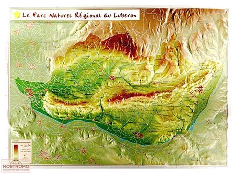 Parc Naturel RÉgional Du Luberon Carte En Relief Géorelief Nostromoweb