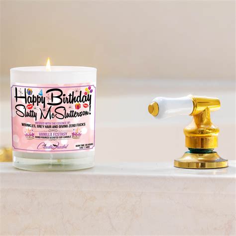 Funny Birthday Candle Happy Birthday Slutty Mcslutterson Etsy Uk