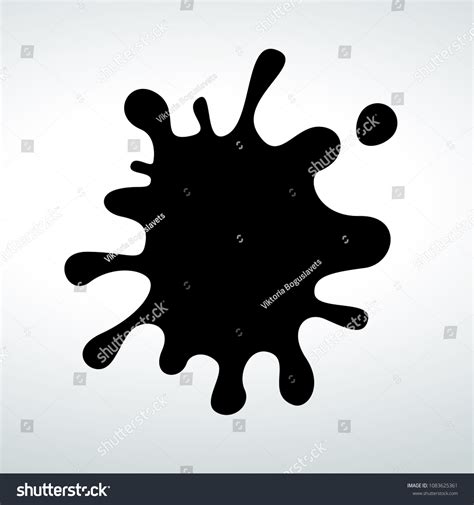 Stain Icon Black Spot Stock Vector Royalty Free 1083625361 Shutterstock