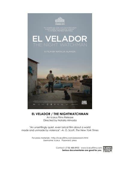 El Velador The Nightwatchman Icarus Films
