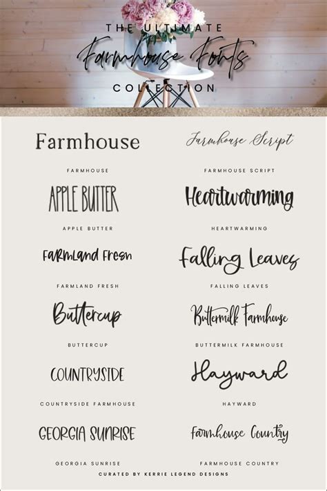 Best Farmhouse Fonts For Branding And Design Farmhouse Font Free