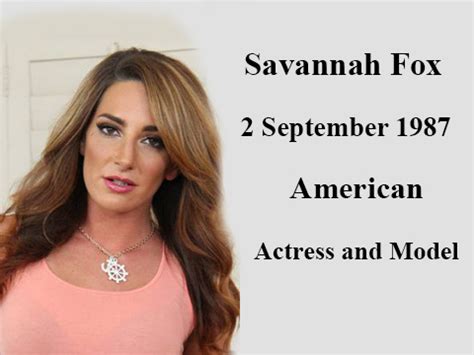 Who Is Savannah Fox Wiki Bio Age Height Weight Facts
