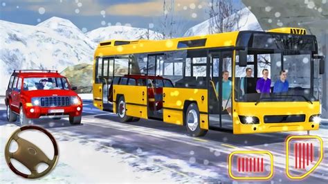 coach driver snow simulator offroad real winter tourist bus android gameplay youtube