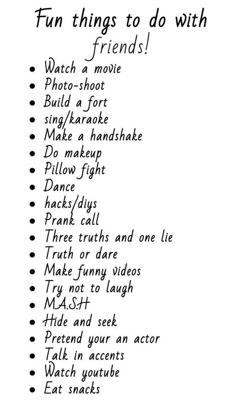 List Of Things To Do When Youre Bored Sleepover Things To Do Things