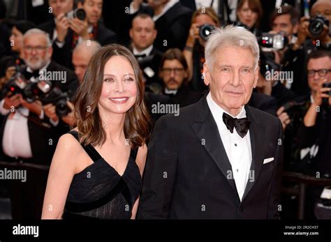 Cannes Frankreich Th May Harrison Ford Mit Ehefrau Calista