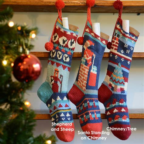 Personalised Hand Knitted Christmas Stockings By Chunkichilli