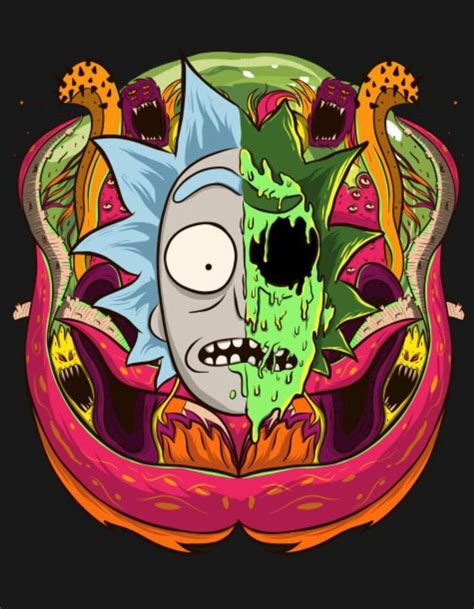 Dope Rick And Morty Drawing Rick And Morty Trippy