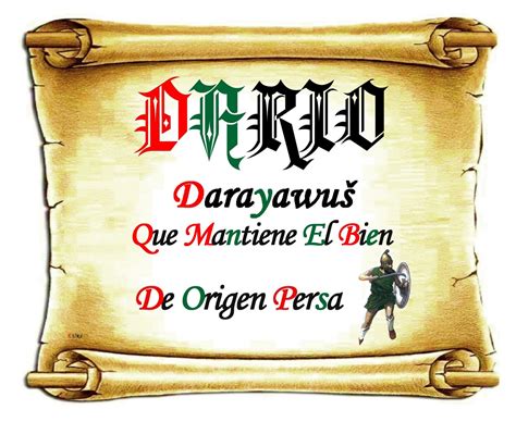 El Origen De Los Nombres Darío