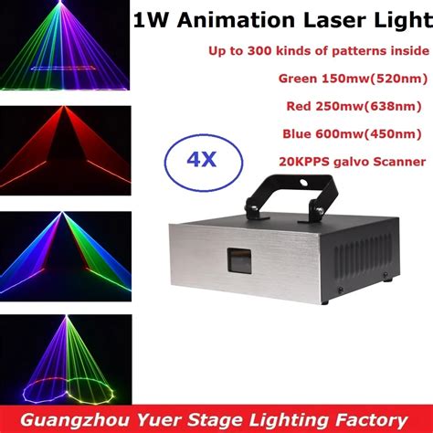 1000mw Rgb 3in1 Laser Lights Dmx 512 Laser Beam Animation Laser Projector 1w Laser Light Dj