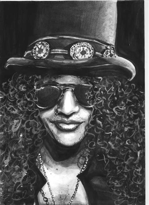 Slash Guns N Roses Como Dibujar A Lapiz Retratos Dibujo Simbolico