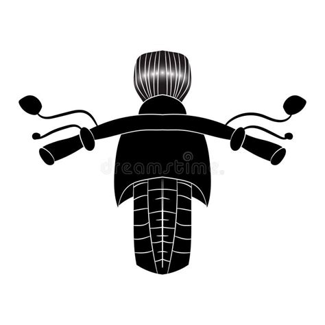Image Of A Road Motorcycle Is A Front View Vector Stock Vector