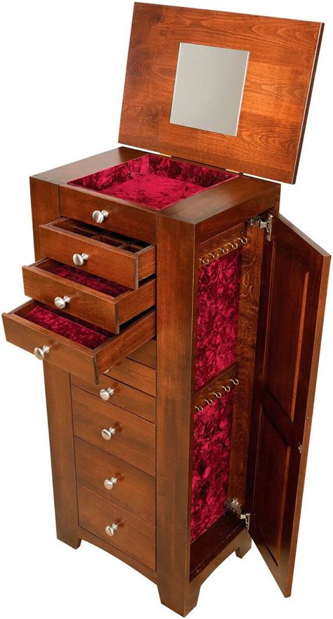 Maisie Amish Made Jewelry Armoire Countryside Amish Furniture