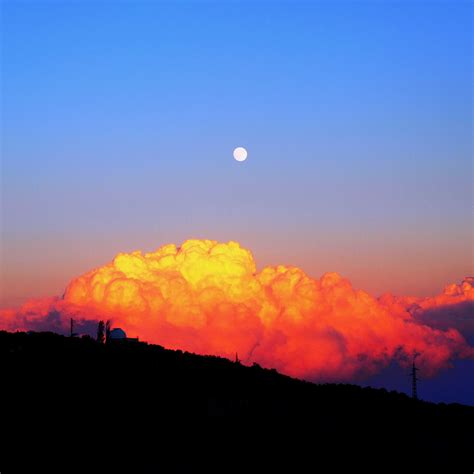 Sunset Mountain Sky Nature Cloud Red Ipad Air Wallpapers Free Download