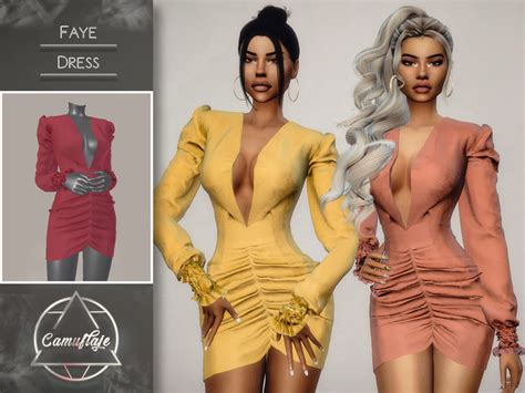 Faye Dress By Camuflaje At Tsr Sims 4 Updates