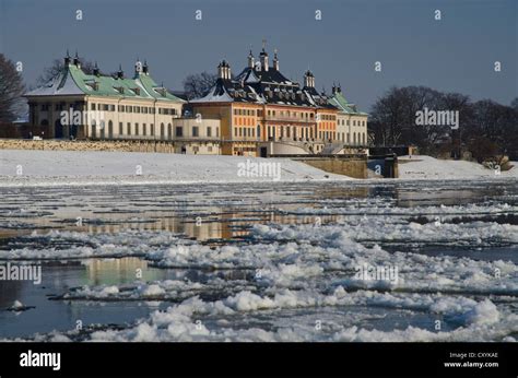 The Almost Frozen River Elbe A Rare Phenomenon Which Gives A