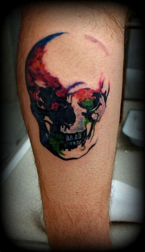 Watercolor Skull Tattoo Designs Ideas And Meaning Tattoos For You