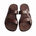 Men's Francescano Slide sandals in Brown - Sandalishop.it