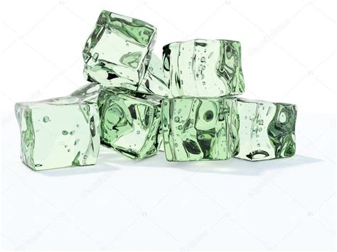 Green Ice Cubes — Stock Photo © Mishchenko 2093339