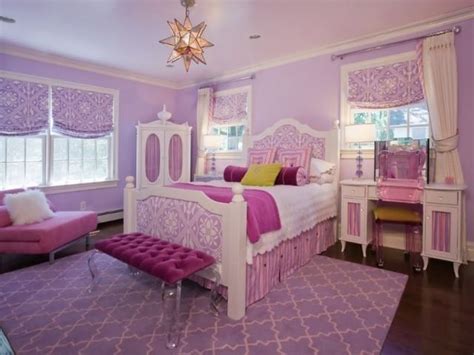 Bedroom design girls girls patterns pink. 10 Lovely Violet Girl's Bedroom Interior Design Ideas - Interior Idea