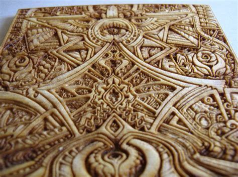 Laser Engraved Art Print In Wood For Laura Borealisis And Fabian