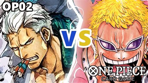 Op02 Smoker Vs Doflamingo Can We Get Much Valuer One Piece Card