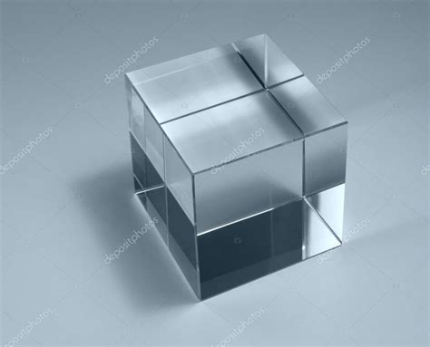 Cubo De Vidrio Sólido Fotografía De Stock © Prill 7127976 Depositphotos