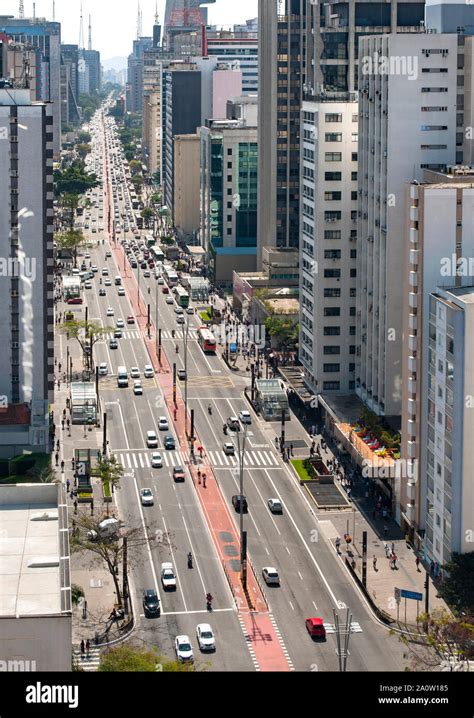 Paulista Avenue In São Paulo Brazil Stock Photo Alamy