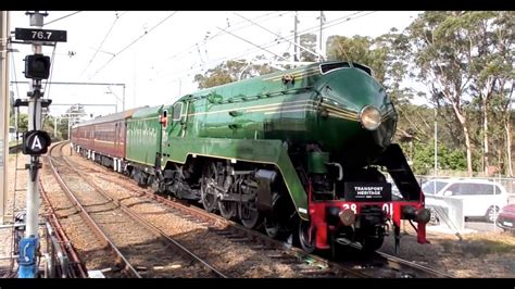 Australian Steam Trains 3801 And The Newcastle Flyer At Awaba And Morisset