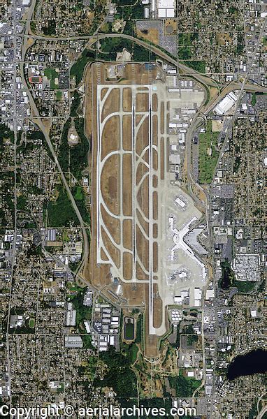 Aerial Photo Map Of Seattle Tacoma International Airport Sea Tac Sea
