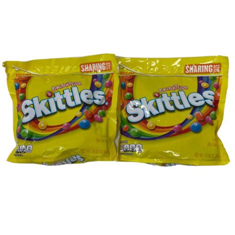Skittles Brightside Sharing Size Bags Fruity Candy Resealable 156oz
