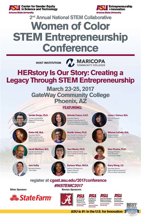 Women Of Color Stem Entrepreneurship Conference Asu Events