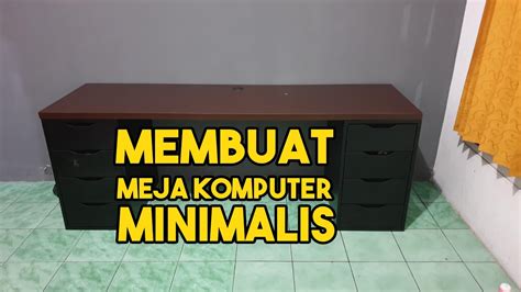 Desain meja komputer minimalis & modern beserta harga. Membuat meja komputer pc minimalis dari multiplek dan hpl ...