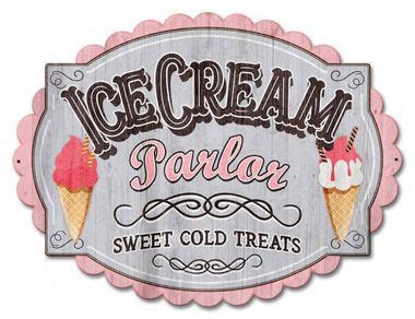 Ice Cream Parlor Metal Sign X Inches In Ice Cream Parlor