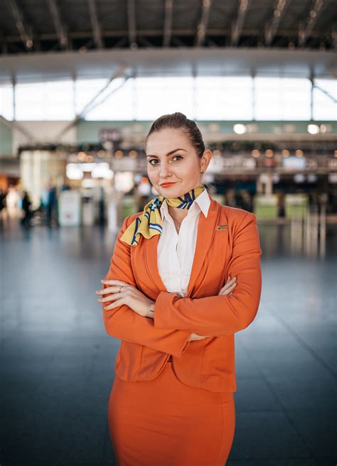 Anastasia Polivach Flight Attendant In Skyup Airlines