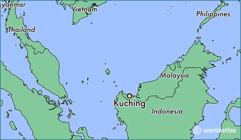 Where Is Kuching Malaysia Kuching Sarawak Map