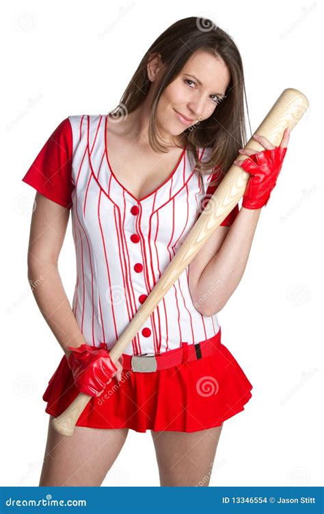 Sexy Baseball Woman Stock Images Image 13346554