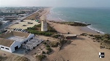 Playa de El Palmar en Vejer de la Frontera a vista de Dron - YouTube
