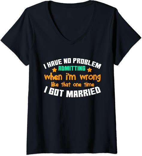 Womens Funny Divorce Just Divorced End Of Marriage V Neck T Shirt Clothing Shoes