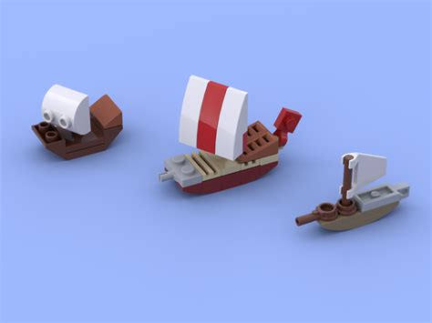 Lego Moc Mini Sailing Ships Trading Fleet By Aquir Rebrickable