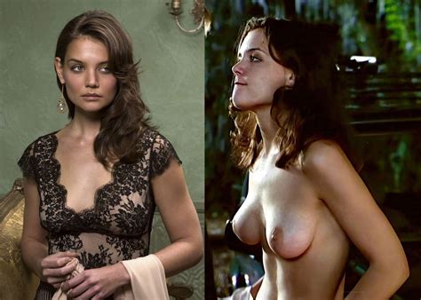 Katie Holmes Nude Collage Photo