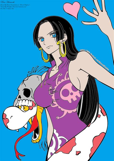 Boa Hancock 2 In Blue And Purple Color By Cam6 On Deviantart