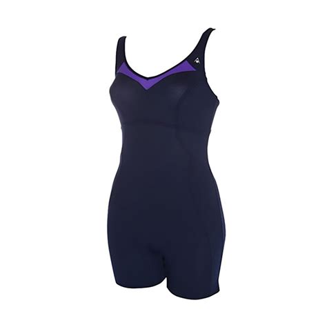 Aqua Sphere Chance Long Leg Ladies Swimsuit Navy Bluepurple38