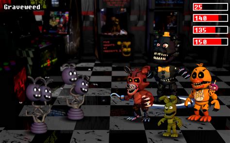 Fnaf World Arcade Room Battle Fnaf3 By Rodri 14 On Deviantart