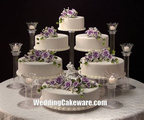 6 TIER CASCADING WEDDING CAKE STAND STANDS / 6 TIER CANDLE STAND SET | eBay | 6 tier wedding 