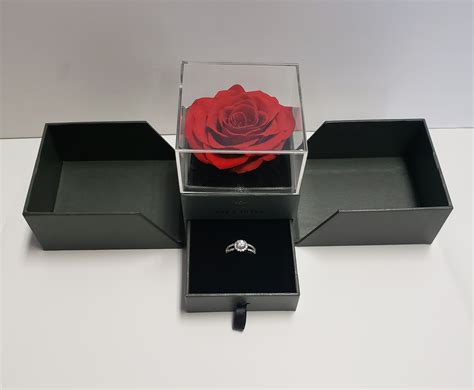 Rose Bella Preserved Rose Jewelry Box In Downey Ca Downey Chapel Florist