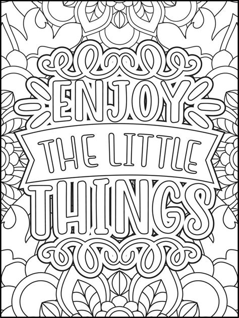 Coloring Pages Positive Quotes