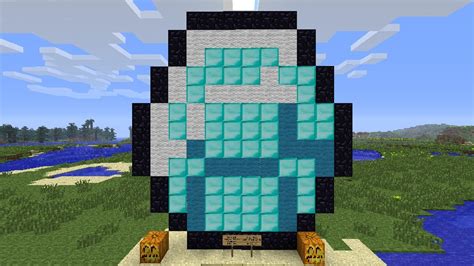 Diamond First Pixel Art Minecraft Project