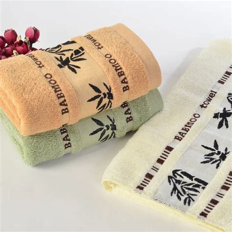 3575cm Bamboo Fiber Terry Hand Towels Bathroom Hand Towels Face Hand