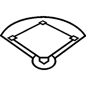 Baseball Diamond Clipart Black And White Clip Art Library